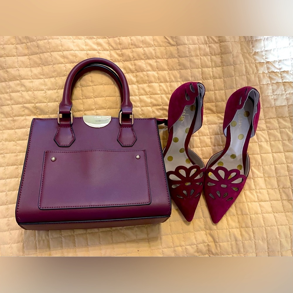 Matching Boden Pumps and Aldo Handbag